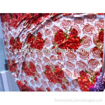 newest printed flower designs Flannel blanket
